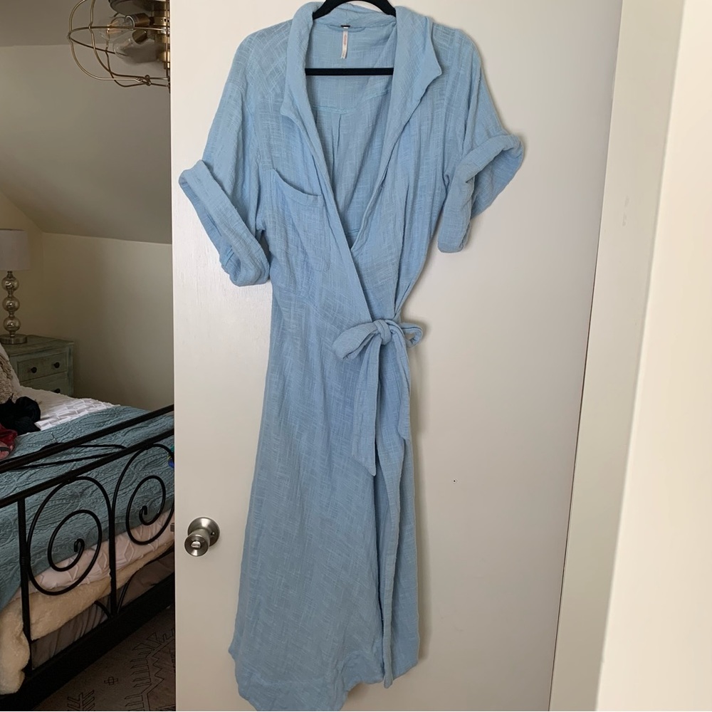 Free People Carefree Days Wrap Dress (*well loved-see description) - Picture 3 of 6